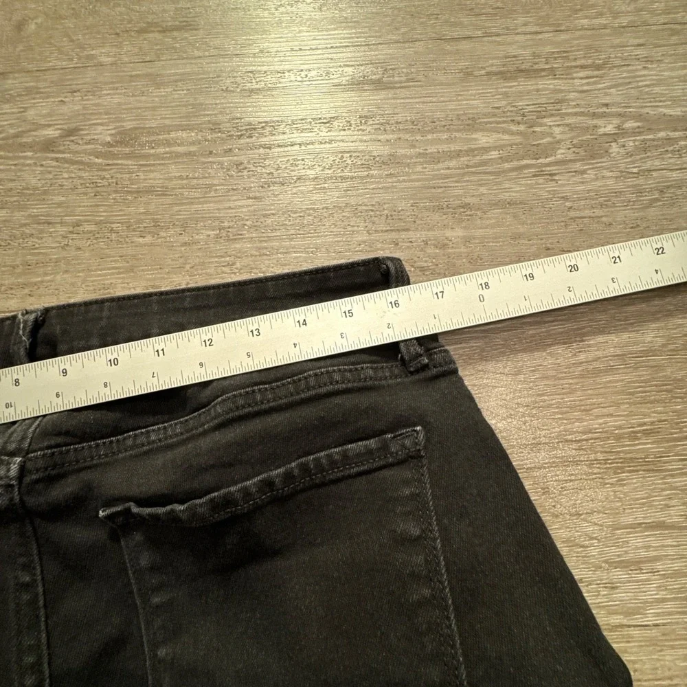 Old Navy Jeans Womens 14 Black Denim Wow Straight High Rise Stretch‎ 33x28 Adult